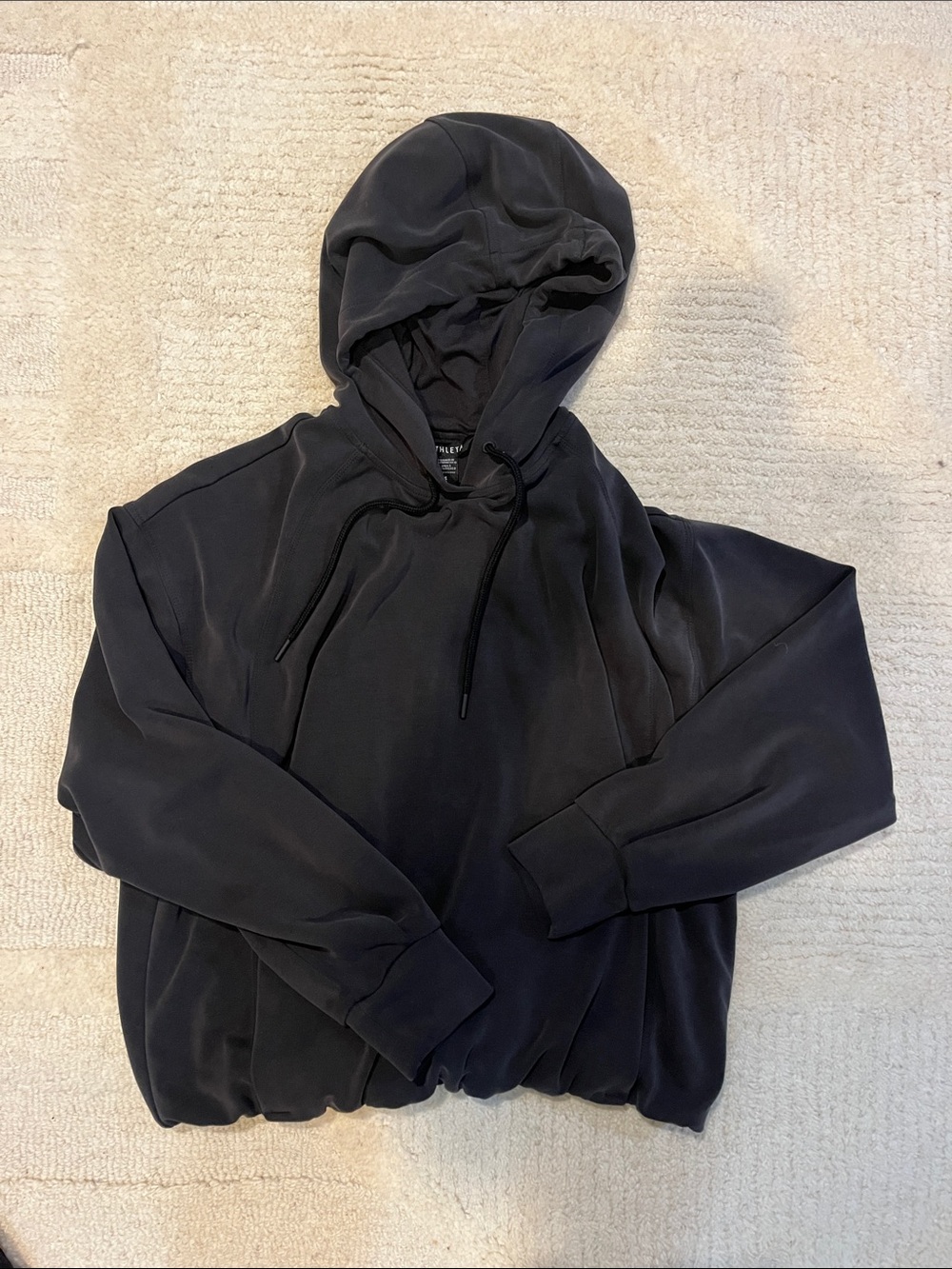 Athleta Black Hooded Pullover